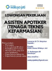 Asisten Apoteker - Waluyo Jati